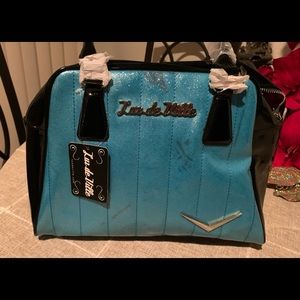 Lux De Ville Sparkly Turquoise Bag